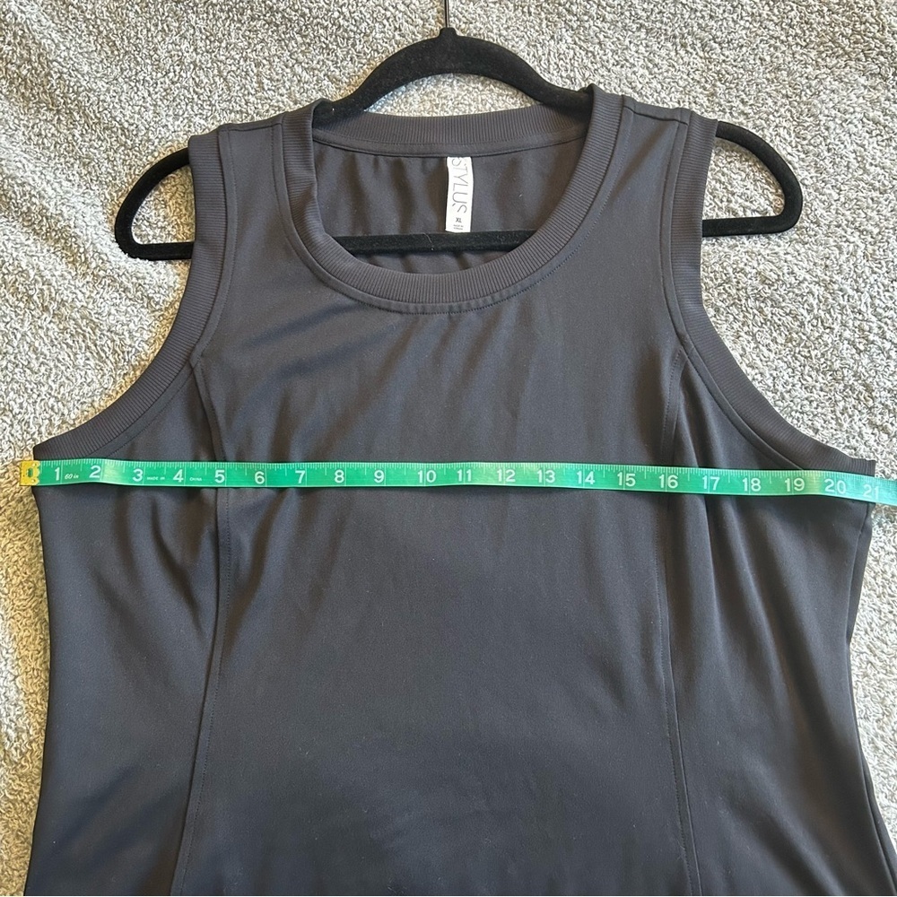 STYLUS Sleeveless Asymmetrical Black Dress - Picture 2 of 3